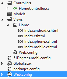 Visual Studio project explorer
