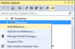 Solution Explorer print screen