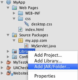 NetBeans adding JAR fles to project